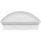 Ekena Millwork Segment Arch Smooth Architectural Grade PVC Combination Pediment, 24"W x 12-7/8"H x 2-3/4"P PEDPC024X130SEG00 - alternate 2